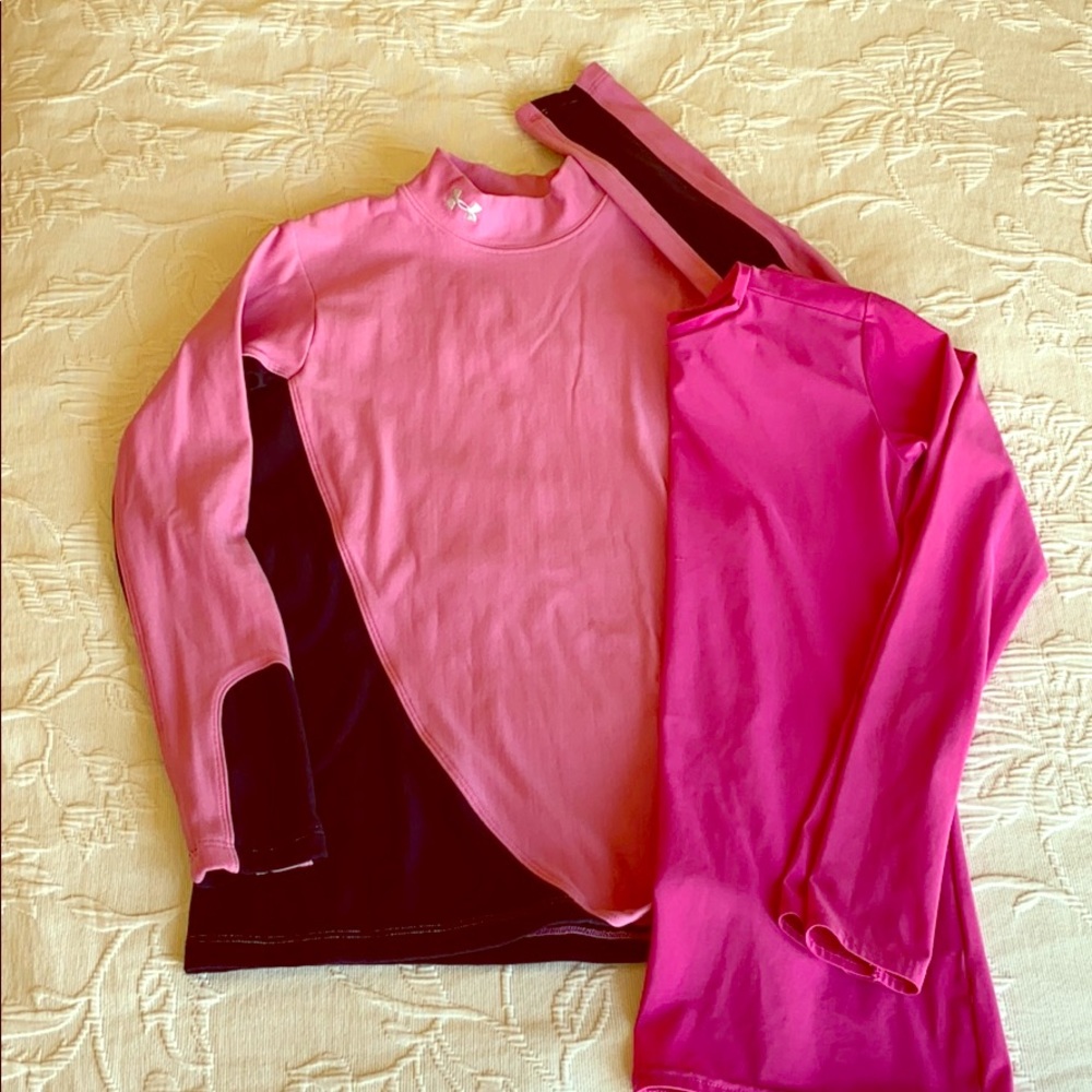 Girls Stretch Long Sleeve Exercise Shirts
